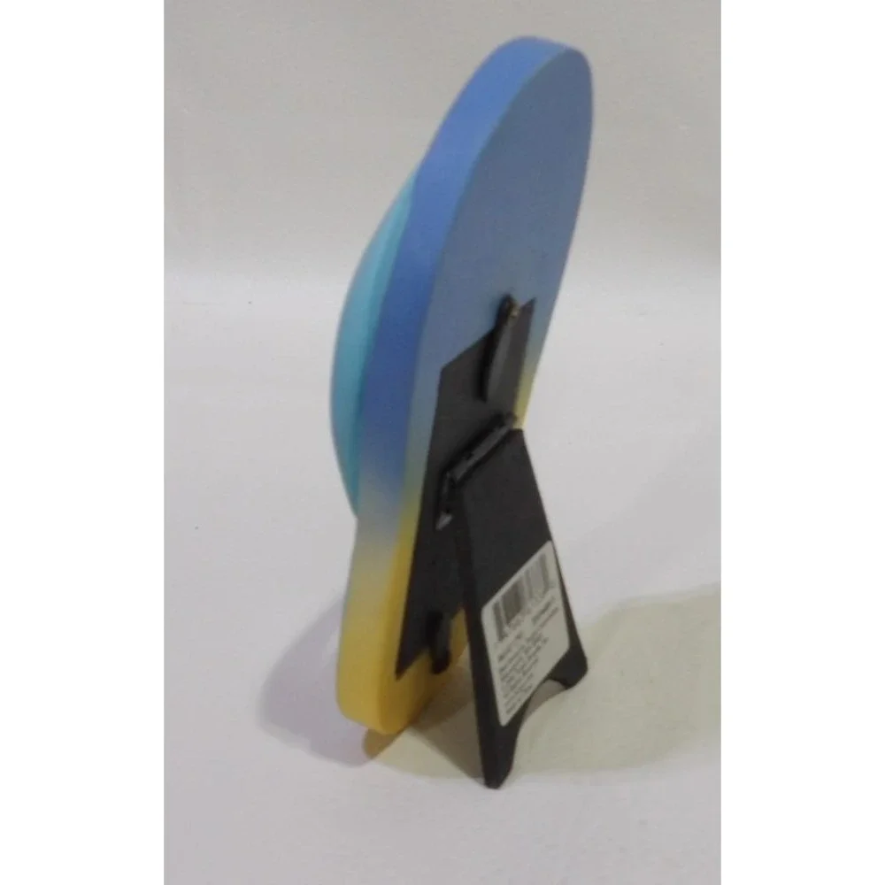 Furio Flip Flop Mini Picture Frame Blue Yellow Ombre Sandal Beach Decor